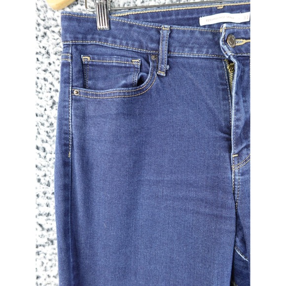 Levi's 721 Womens Jeans Size 31 31x29 Blue Denim High Rise Skinny Stretch - Picture 2 of 16